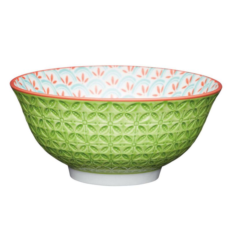 Mikasa 15.5cm Does It All Bowl Geometric Lime image number 0